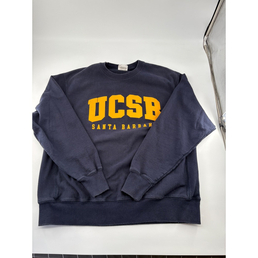 Champion Reverse Weave UCSB Santa Barbara Sweatshirt Navy XL CS3050